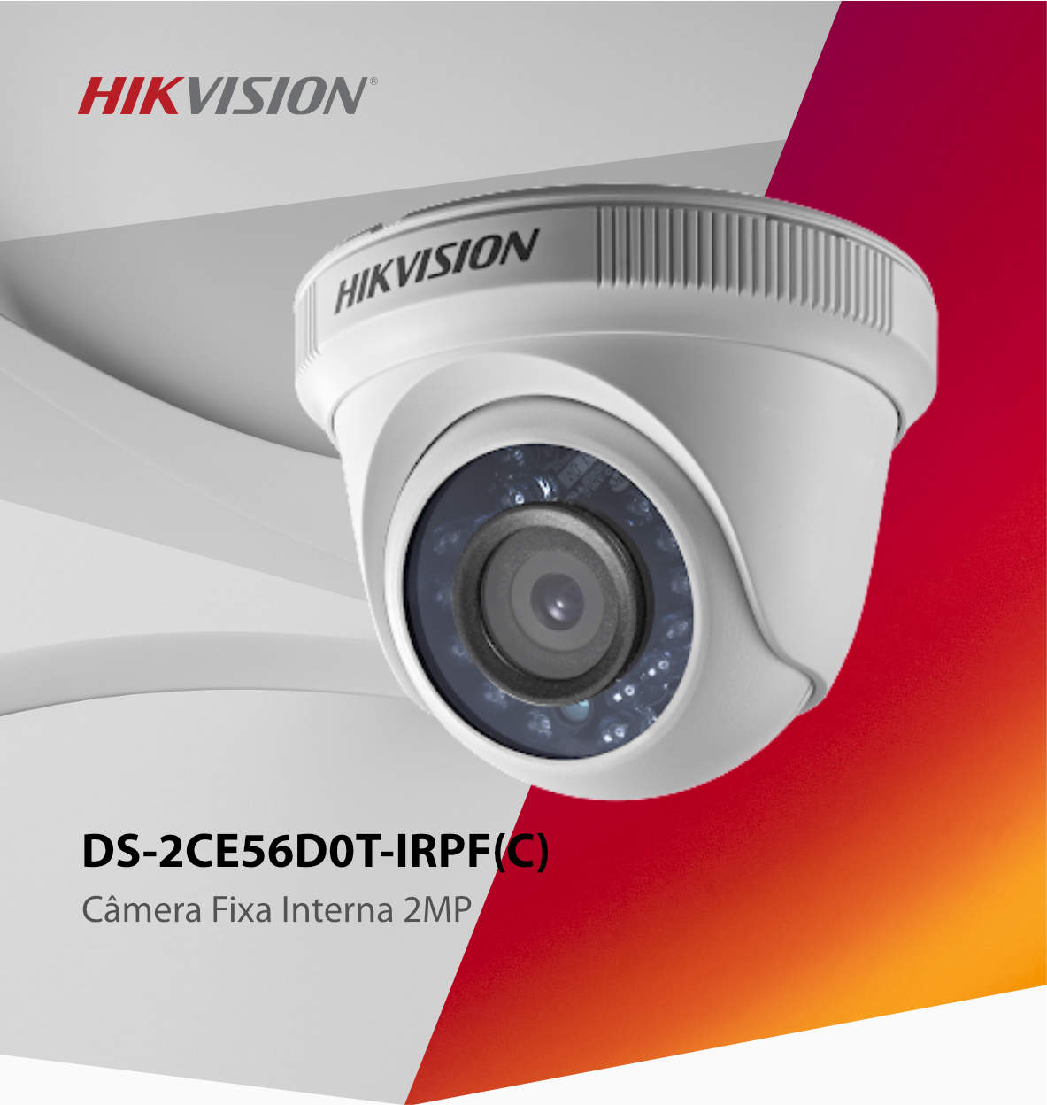 Cámara Turret HD Hikvision 2MP IR