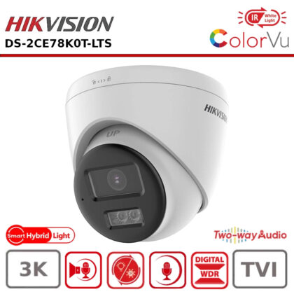 Hikvision Cámara Turret 5MP 2-Way Audio