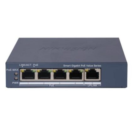 Switch Gigabit PoE Hikvision 4 Puertos