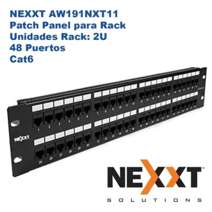 Nexxt Panel Conexiones CAT 6 48 Puertos