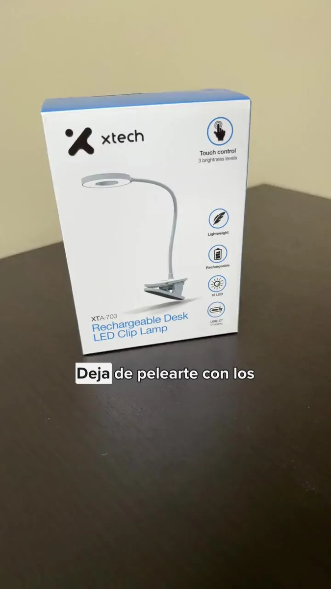 Xtech Lámpara LED Recargable de Escritorio