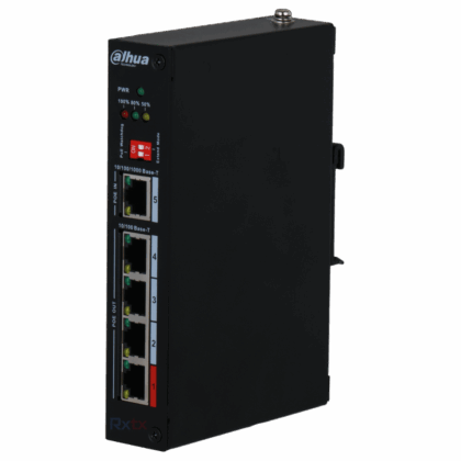 Switch PoE 4+1 Puertos 100/1000 Mbps Dahua DH-PFT1500