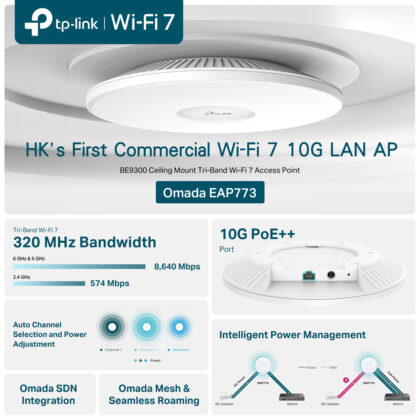 TP-Link Punto de Acceso WiFi 7 BE11000