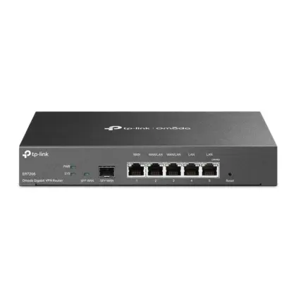 Gateway TP-Link Omada ER7206: 5 Puertos Gb, 4 WAN, VPN, SDN Cloud