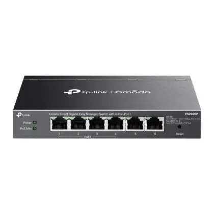 Switch TP-Link Omada ES206GP L2+ 4 Puertos PoE+ 65W 2 Gb
