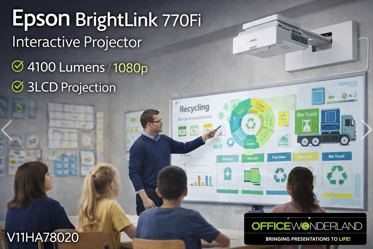 Proyector Interactivo Epson BrightLink 770Fi 1080p Láser Ultracorto