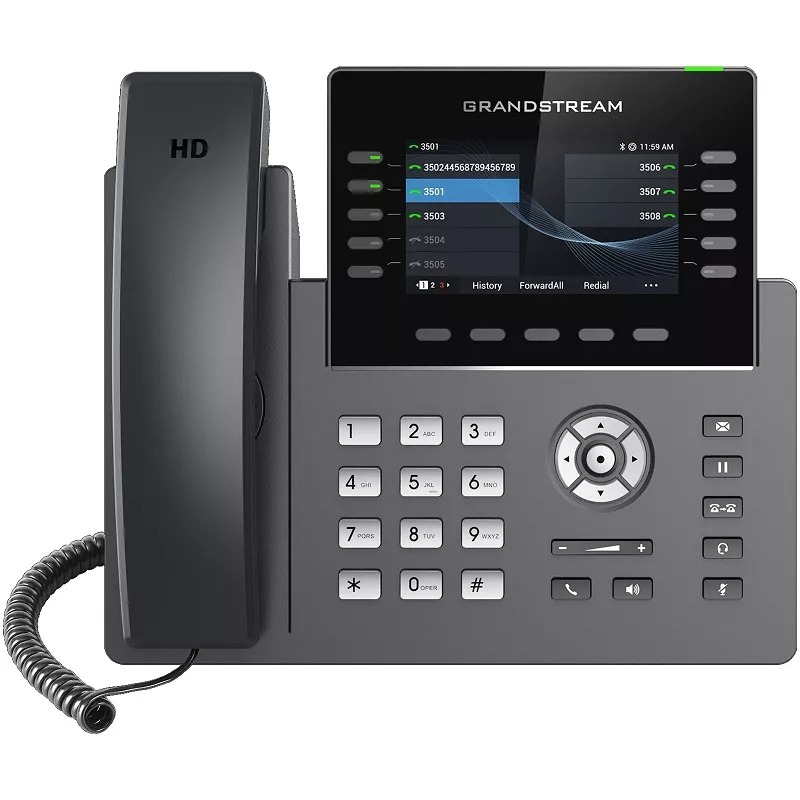 Teléfono IP Profesional GRP2615 Grandstream - 10 Líneas SIP, WiFi y Bl