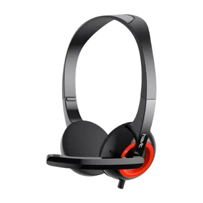 HAVIT Audífonos Rojo/Negro para PC con Conector 3.5 mm - H202D