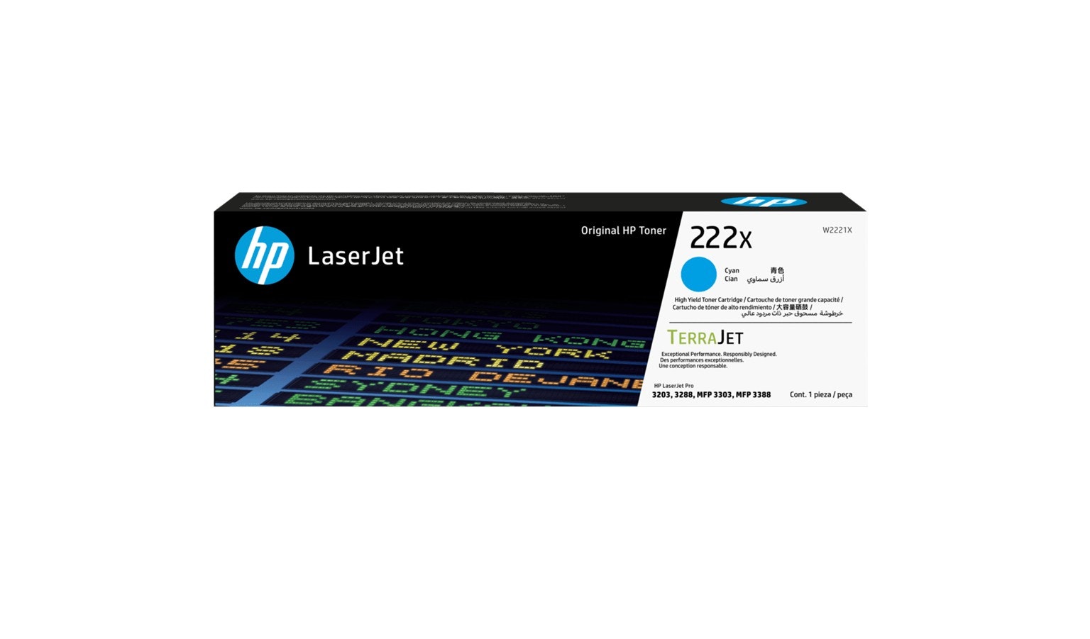 HP 222X Tóner Cian Original