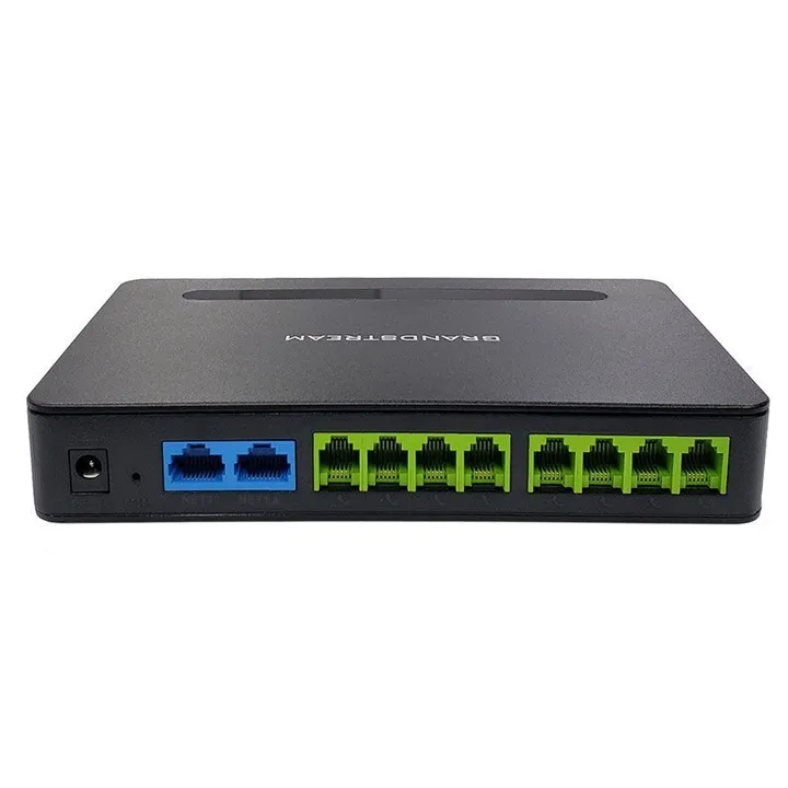 Gateway VoIP 8 Puertos FXS Grandstream HT818 V2 con Router NAT Gigabit