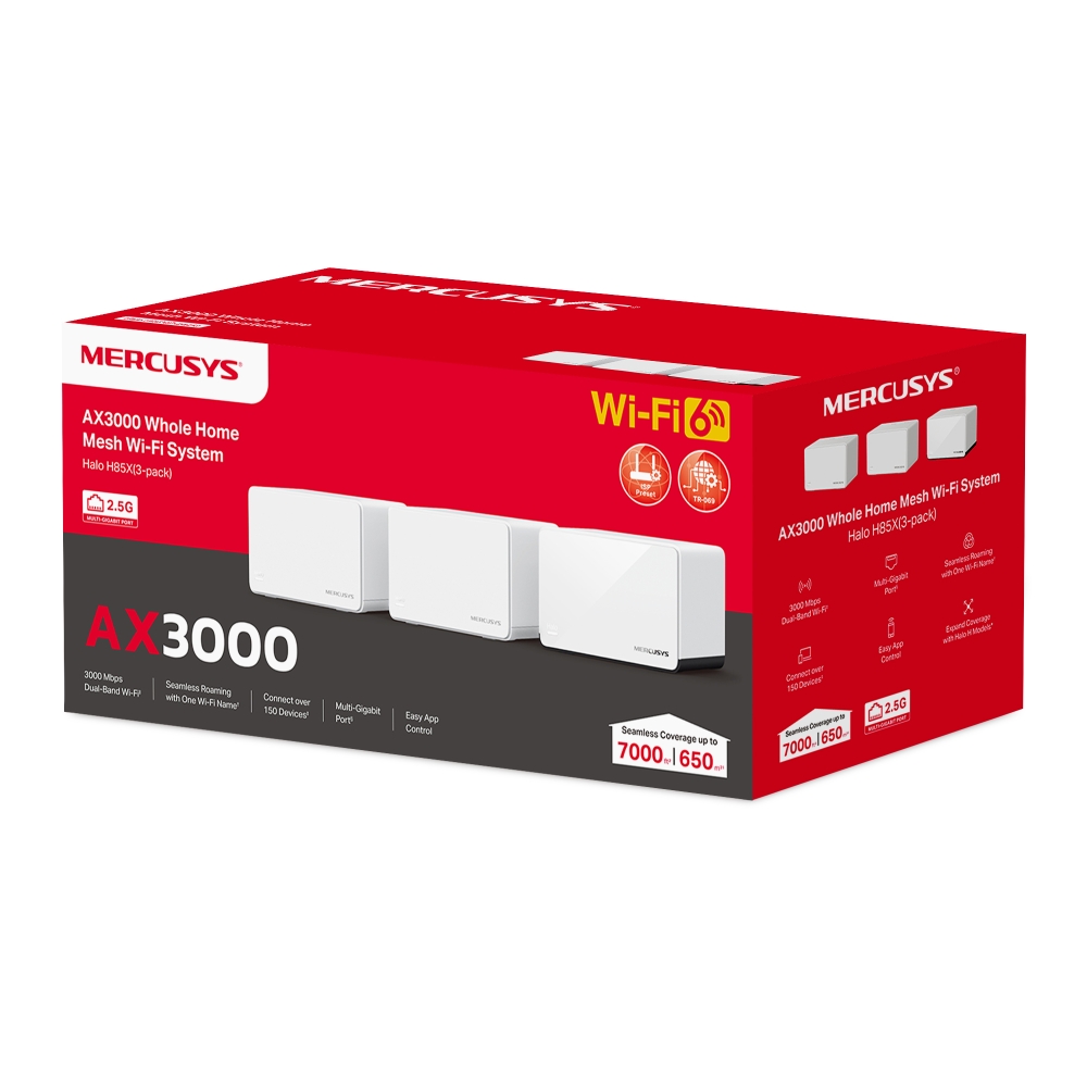 Mercusys Halo H85X (3-Pack) AX3 - Imagen 2