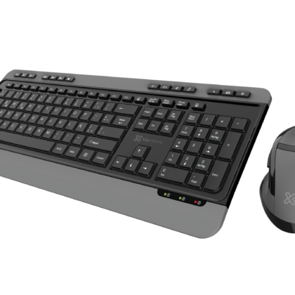 Klip Xtreme Set Teclado y Ratón Inalámbrico Negro