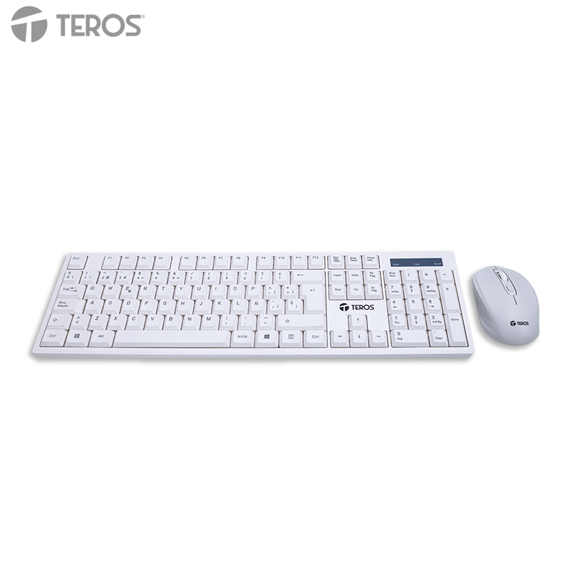 Combo Teclado y Mouse Inalámbrico TEROS TE-5016S Blanco - Imagen 2