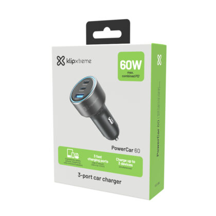 Klip Xtreme KCC-060 Cargador Coche 60W USB-C