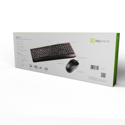 Klip Xtreme KCK-251S DeskMate Teclado y Ratón USB