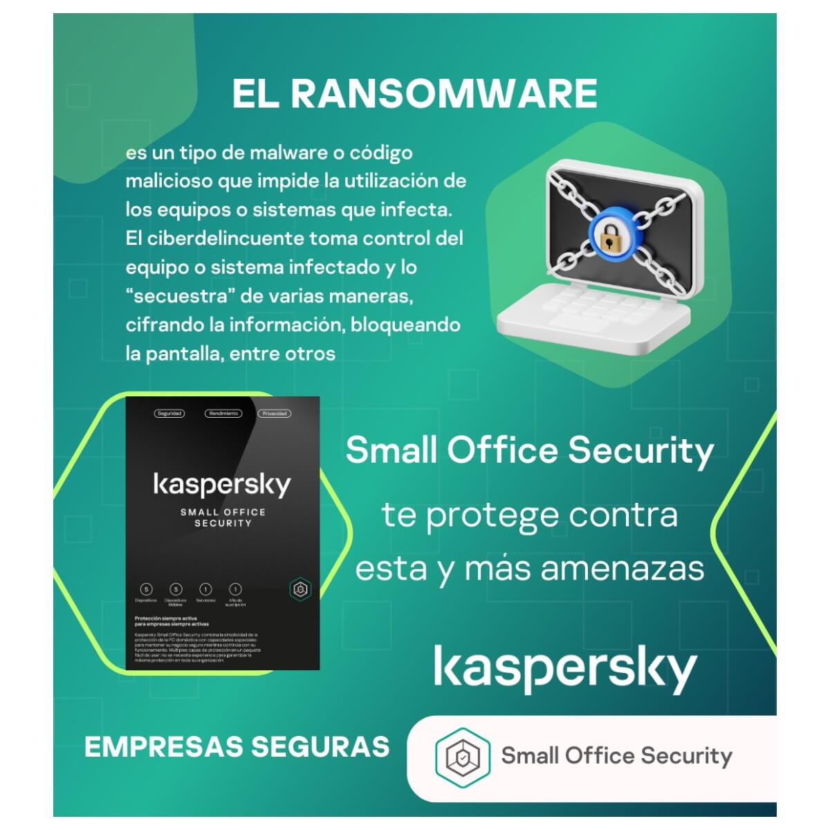 Kaspersky Small Office Security 5PC+1Serv 1 Año - Imagen 2