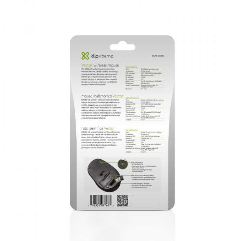 Klip Xtreme KMW-330 Vector Ratón Ergonómico - Imagen 2