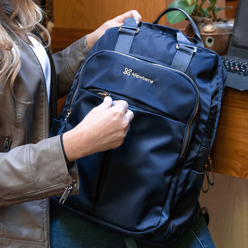 Mochila Klip Xtreme 15.6" Caqui - Imagen 4