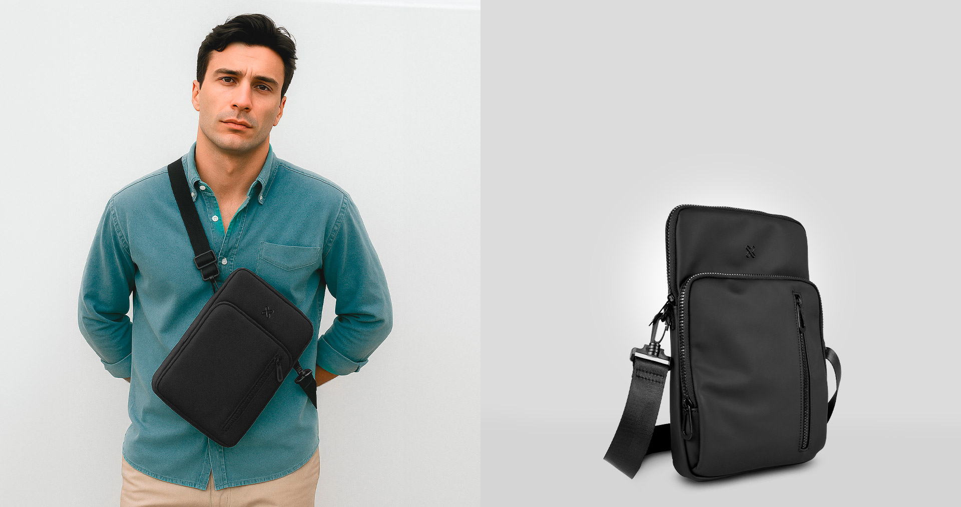 Klip Xtreme KTS-500 Bolsa Bandolera Negra - Imagen 2