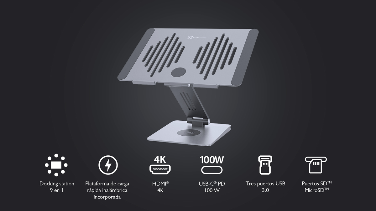 Klip Xtreme Docking Station con Soporte - Imagen 4