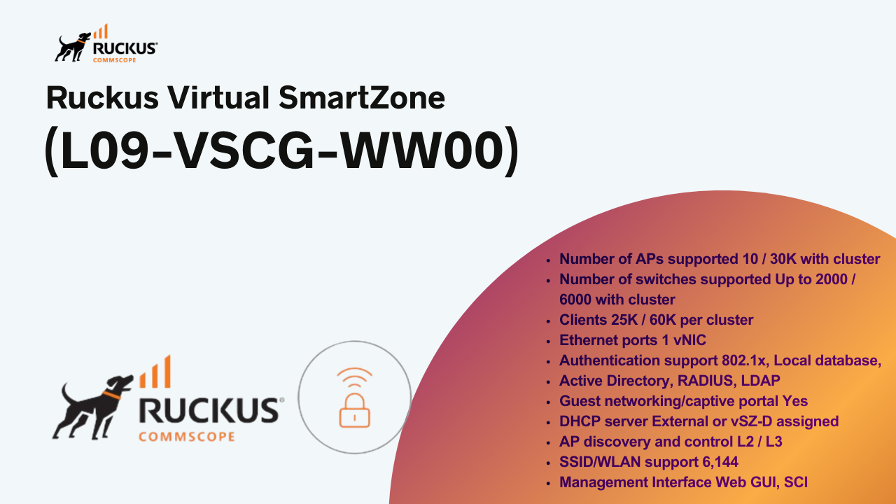Licencia Ruckus Virtual SmartCell Gateway 1 Instancia