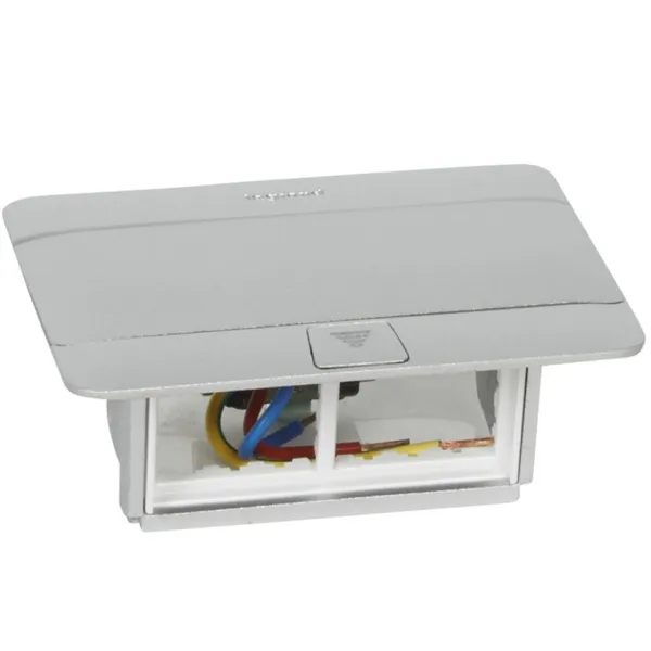 Caja Pop-Up LEGRAND 4 Módulos Mosaic Aluminio Mate