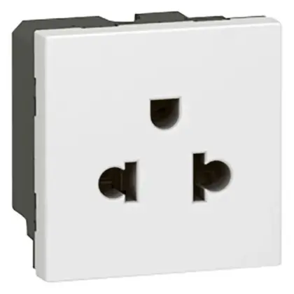 Legrand Toma Universal 2P+T Mosaic Blanco 2 Módulos - LE-077502