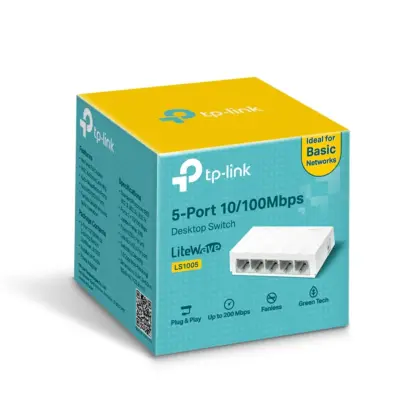 Switch TP-LINK LiteWave 5 Puertos 10/100 No Administrable