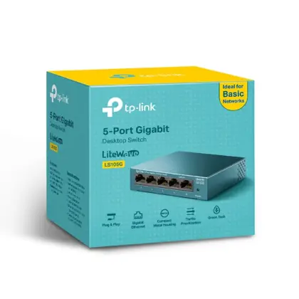Switch TP-LINK LS105G LiteWave 5 Puertos Gigabit No Administrable