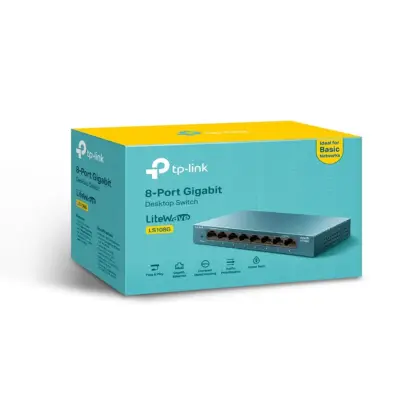 Switch TP-Link LS108G LiteWave 8 Puertos Gigabit No Administrable