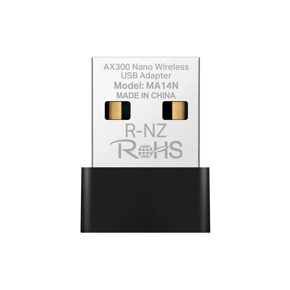 MERCUSYS MA14N Adaptador USB WiFi 6 AX300, 300Mbps, Nano, Plug & Play