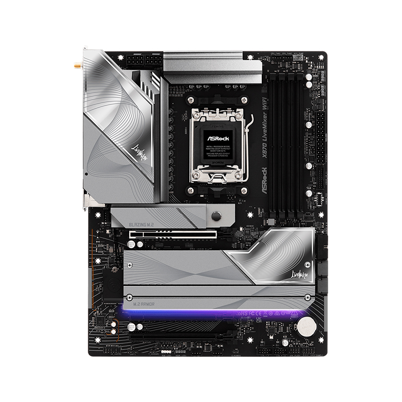 ASRock X870 LiveMixer WiFi DDR5 AM5 Gaming Motherboard - Imagen 3