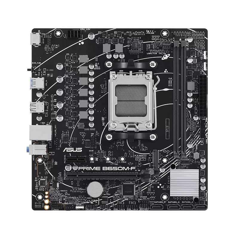 ASUS PRIME B650M-F Motherboard AM5 DDR5 mATX - Imagen 2