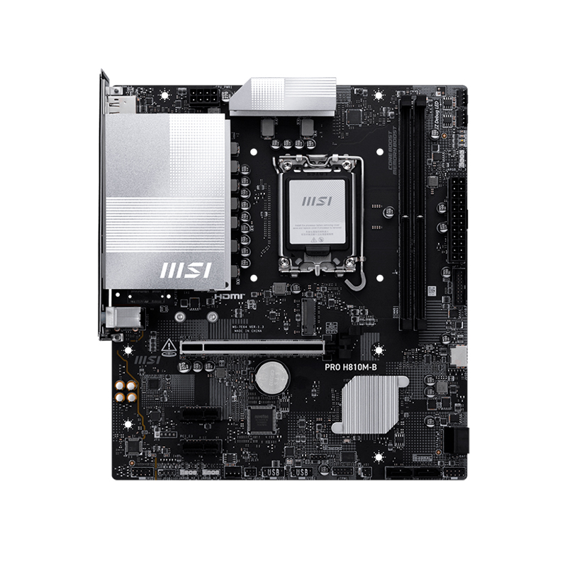 Motherboard MSI PRO H810M-B LGA1851 DDR5 HDMI DP mATX - Imagen 2