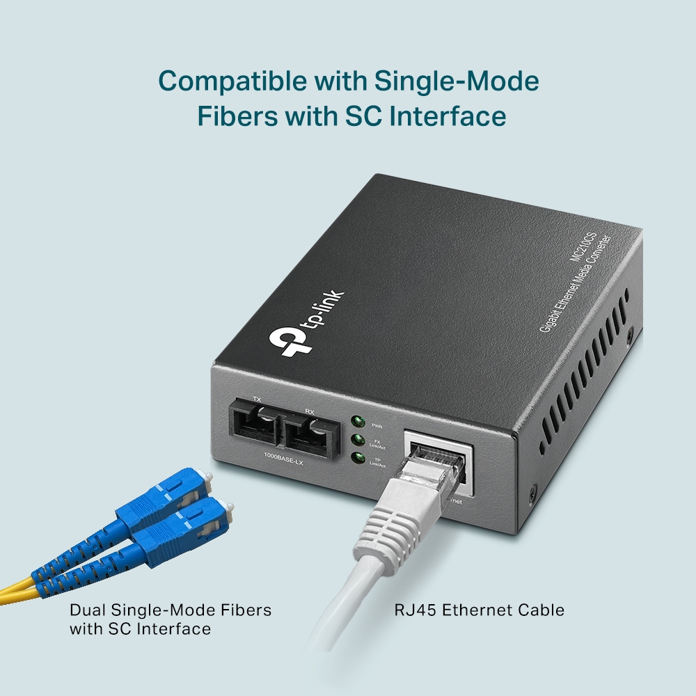 Conversor Fibra TP-Link MC210CS 1GbE - Imagen 4