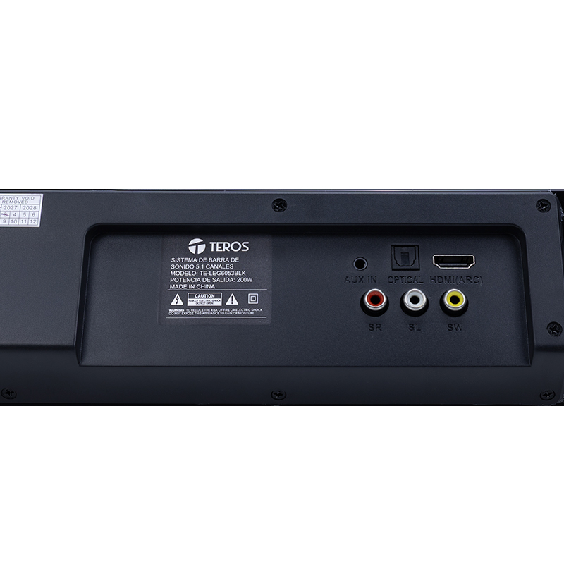 Sistema de Audio 5.1 TEROS Legacy 6053 200W BT USB