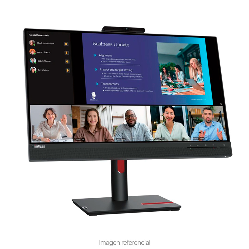 Monitor Lenovo ThinkVision T24v-30 23.8" Full HD IPS - Imagen 2