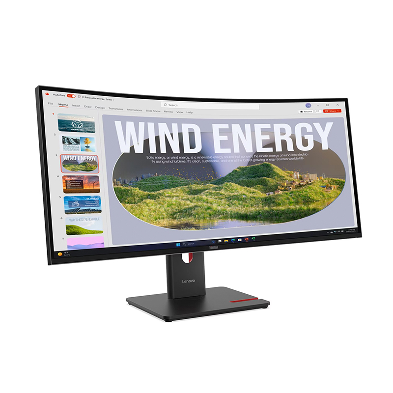 Monitor Curvo Lenovo ThinkVision T34WD-40 34" WQHD 120Hz - Imagen 2