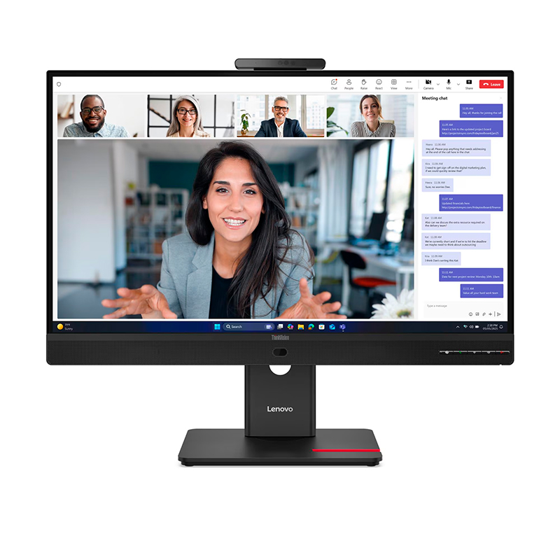 Monitor Lenovo ThinkVision T27QD-4v 27" QHD IPS USB-C 100W - Imagen 2