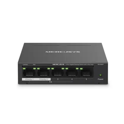 Switch MERCUSYS MS105GP 5 Puertos Gigabit PoE+ 65W