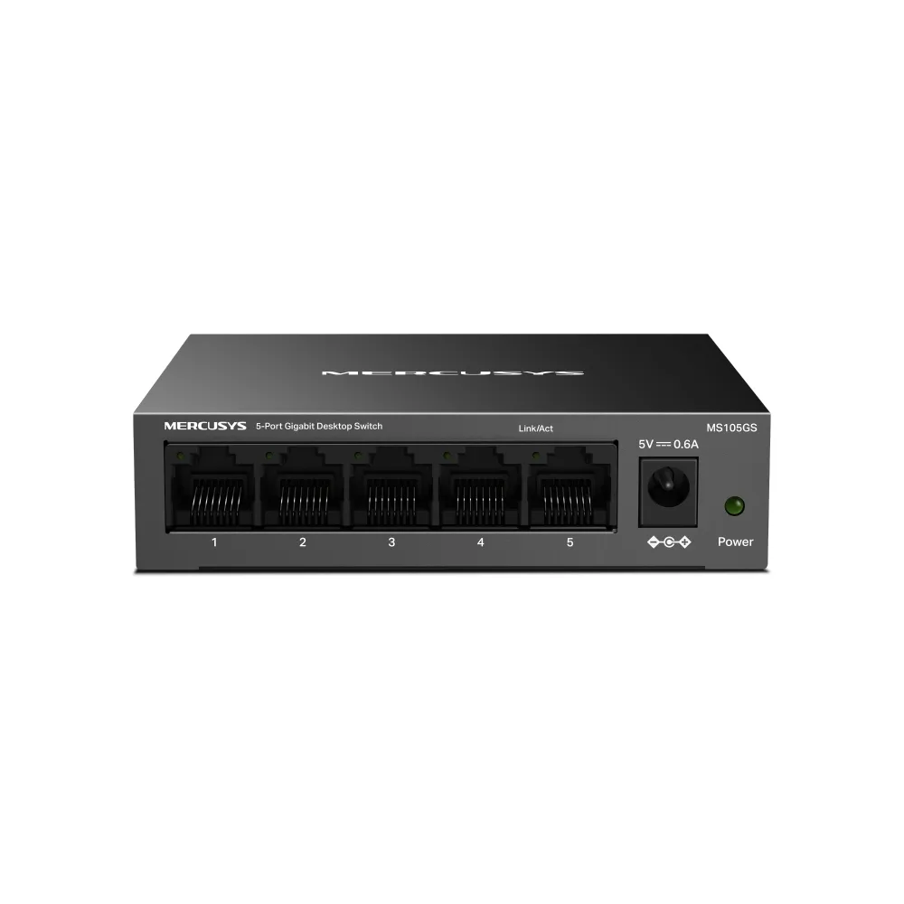 Switch MERCUSYS MS105GS 5 Puertos Gigabit Metálico Fanless