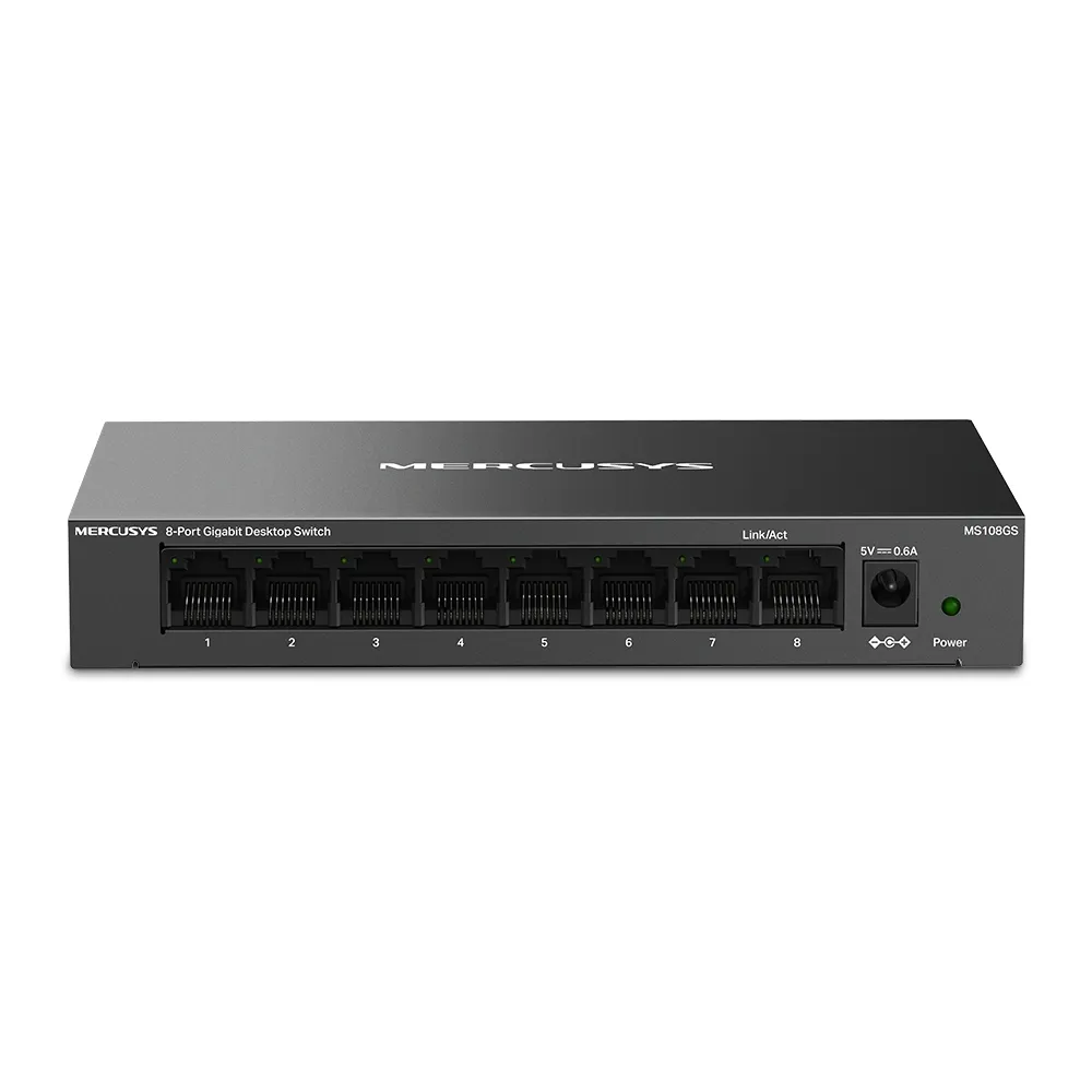 Switch MERCUSYS MS108GS 8 Puertos Gigabit Metálico Fanless