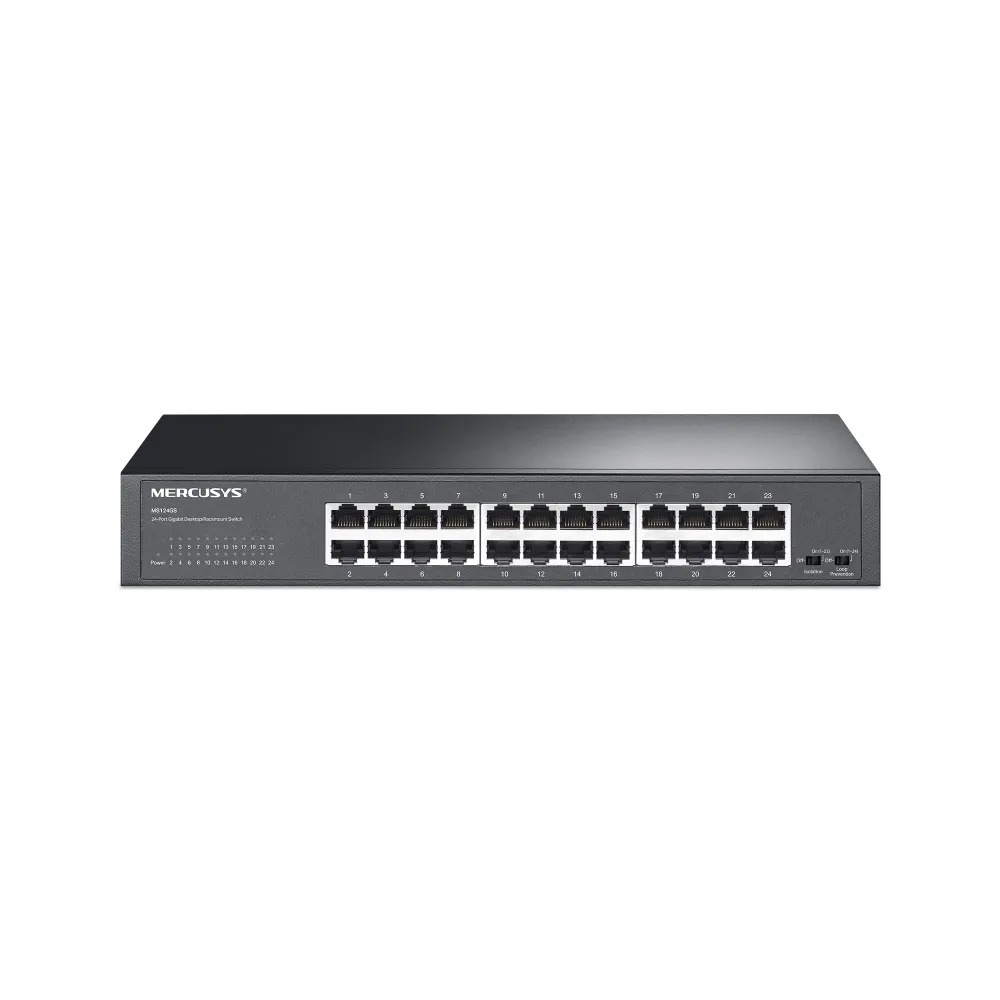 Switch MERCUSYS MS124GS 24 Puertos Gigabit, 48Gbps, Metálico