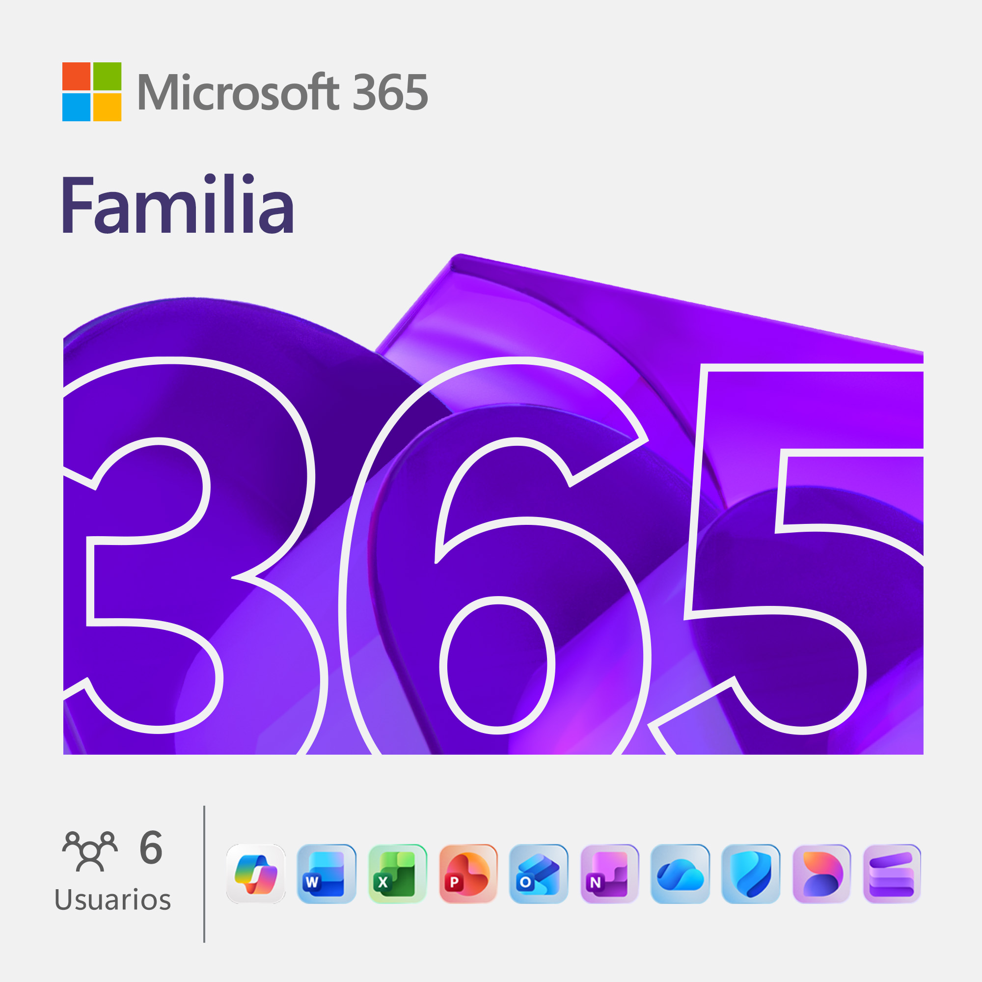 Microsoft 365 Familiar - 12 Meses (1-6 Usuarios) ESD - Imagen 2