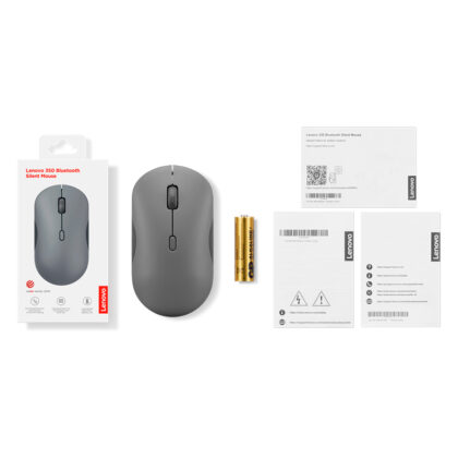 Mouse Inalámbrico Lenovo 350 Bluetooth 5.3 Silencioso Gris Luna