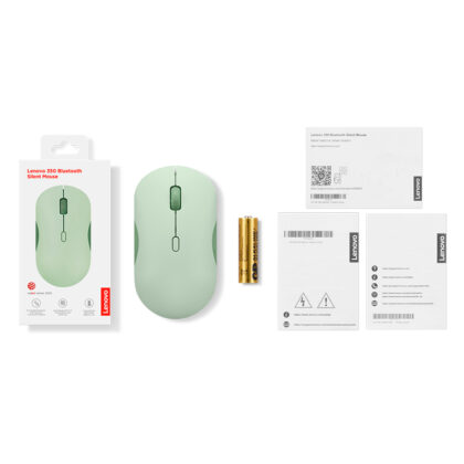 Mouse Inalámbrico Bluetooth Lenovo 350 Silencioso Verde Musgo