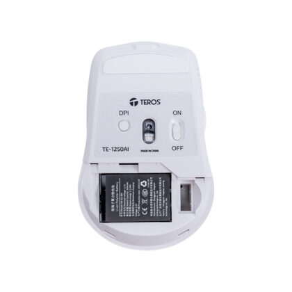 Mouse Inalámbrico Teros TE-1250AI con IA, 2.4GHz, Bluetooth, 8