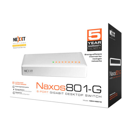 Switch Nexxt Gigabit Ethernet 8 Puertos