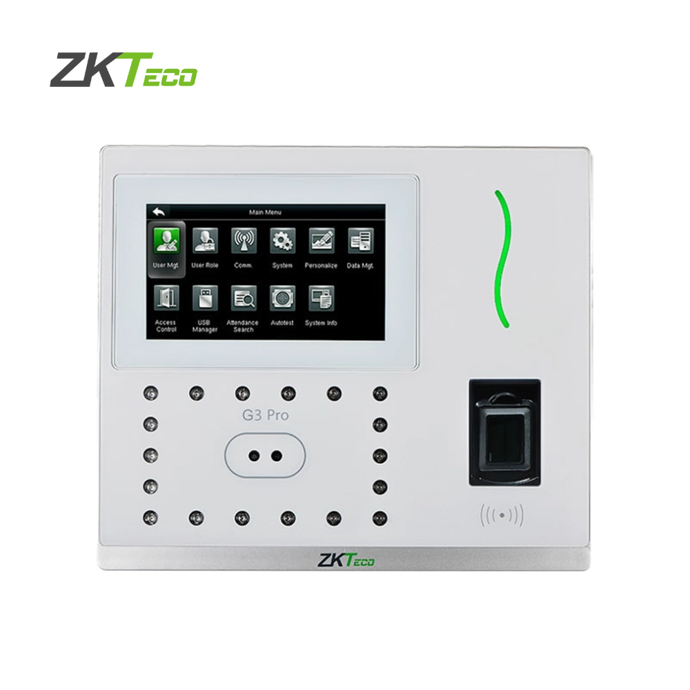 ZKTeco G3 Pro/POE Terminal Biométrico Facial, Huella y Tarjeta con PoE