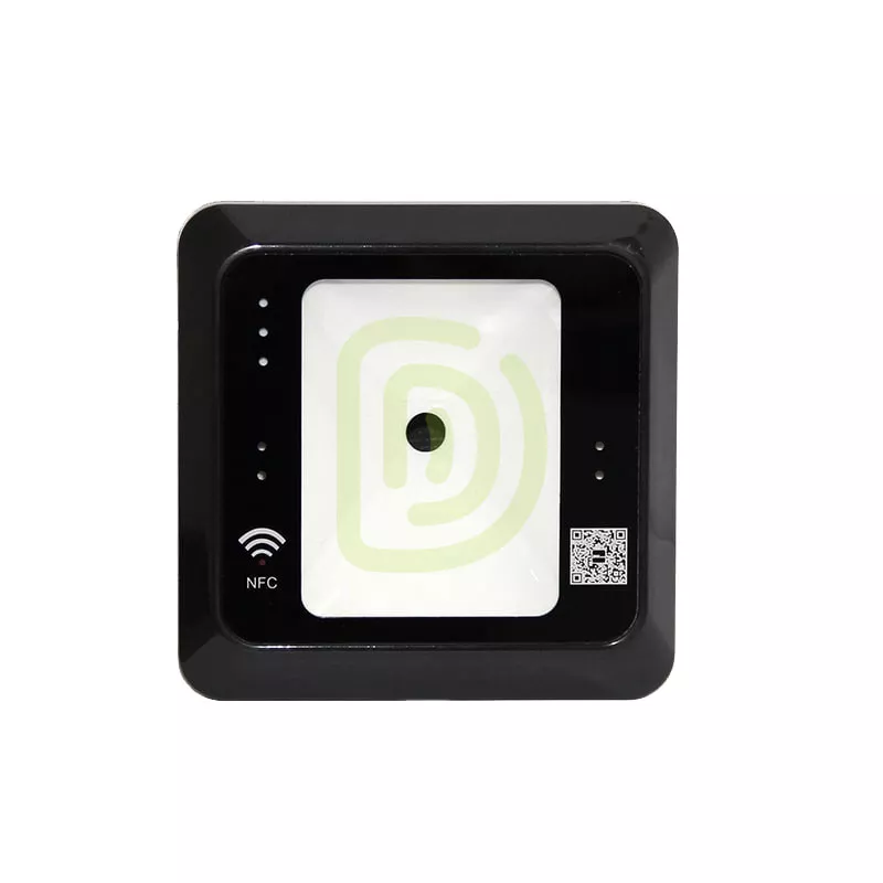 Lector QR ZKTeco QR500-B con interfaz Wiegand para control de acceso